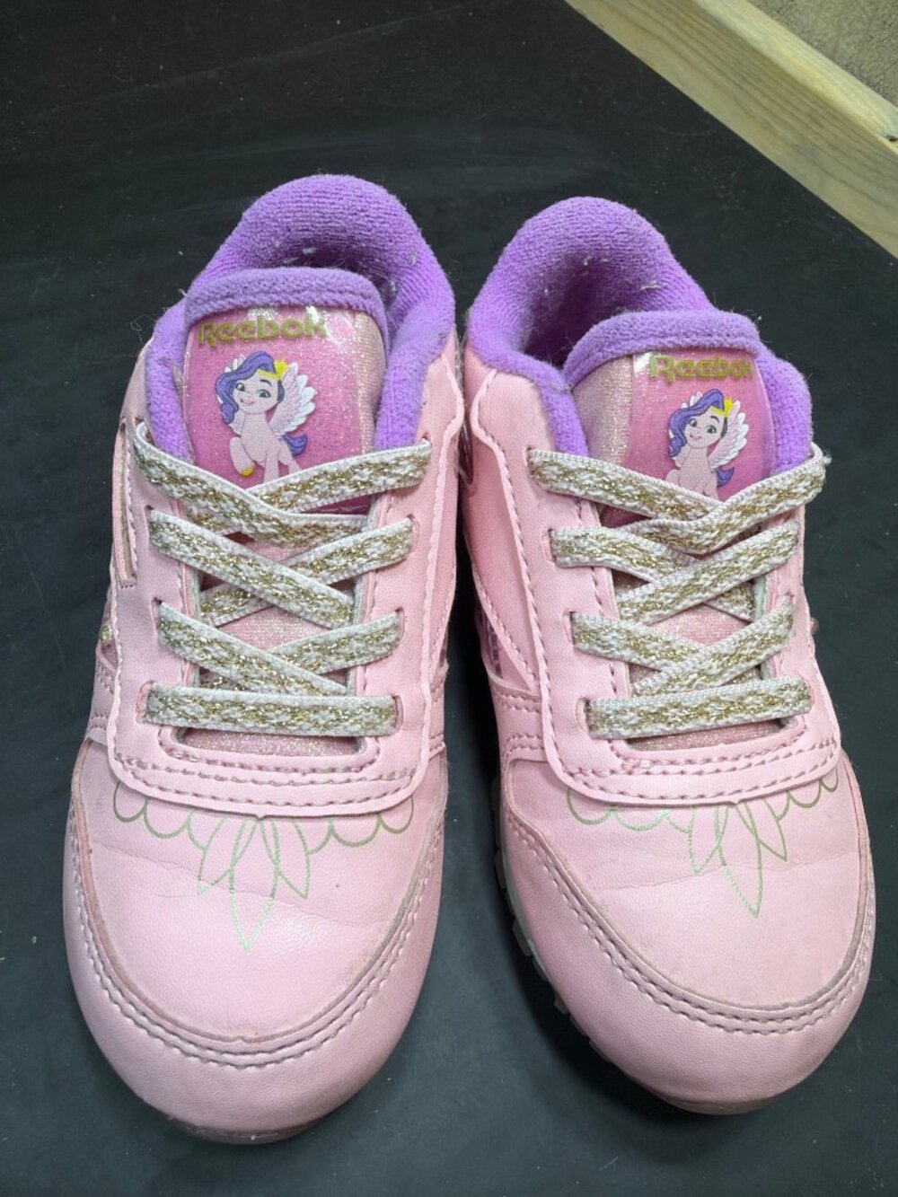 Reebok My Little Pony Pipp Petals Pink Sneakers Toddler Girls Size 7 Shoes Cute! - Picture 3 of 9